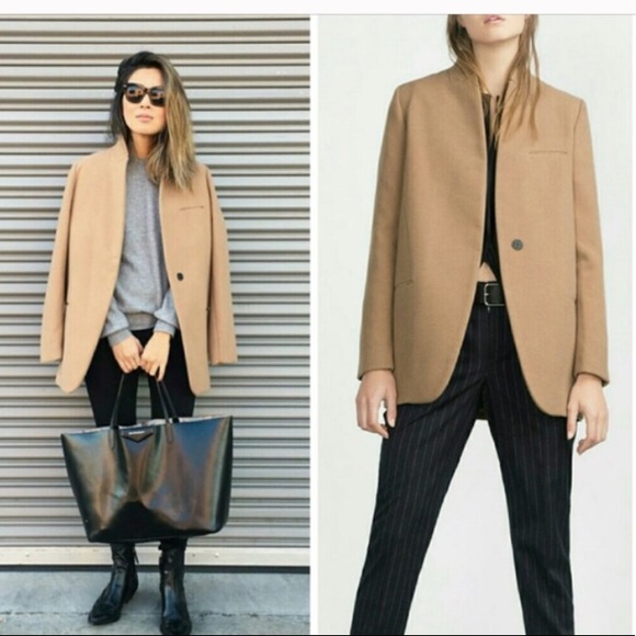 Zara Jackets & Blazers - Zara Camel Coat Small